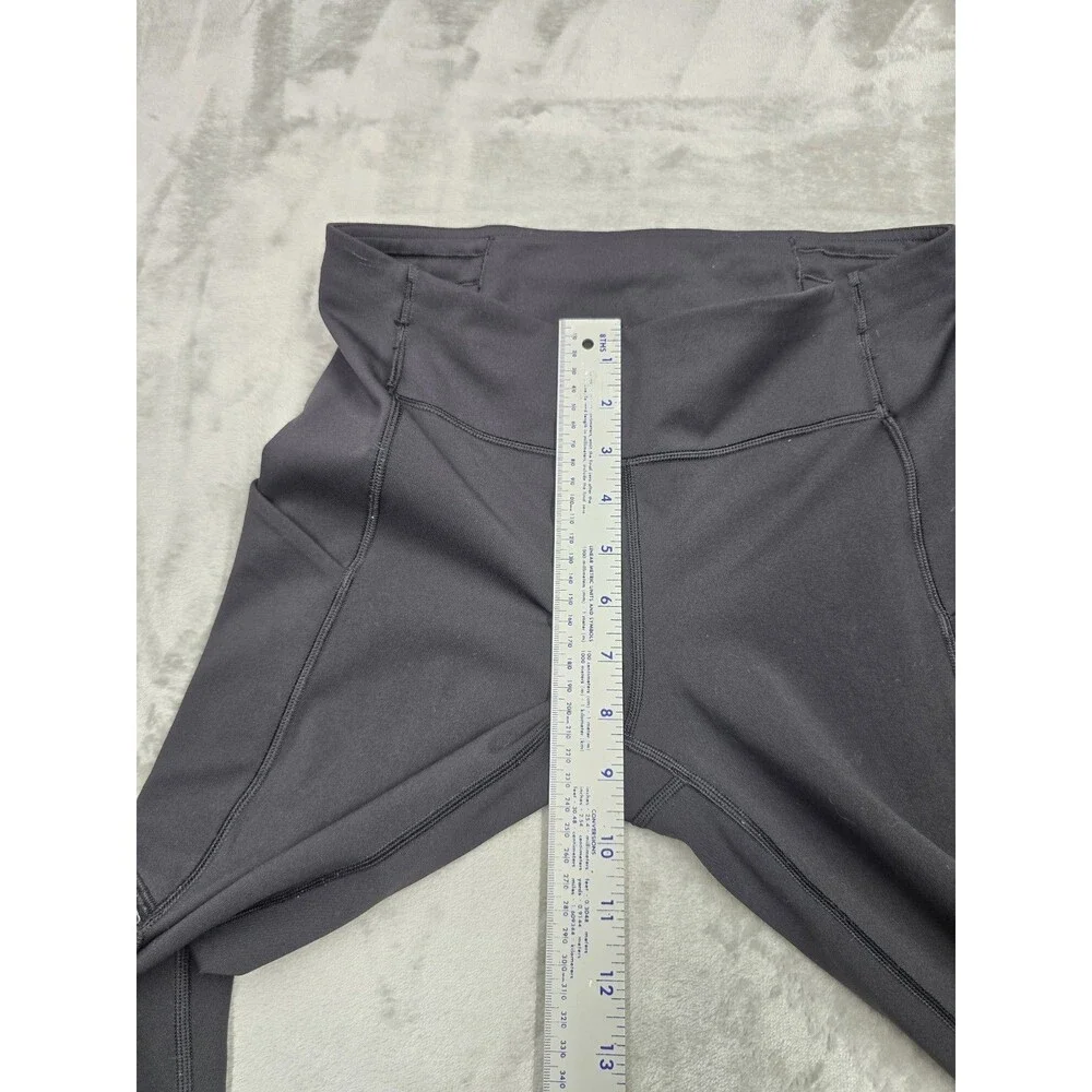 Lululemon Black Leggings Womens Size 6 Pockets Athletic Pants